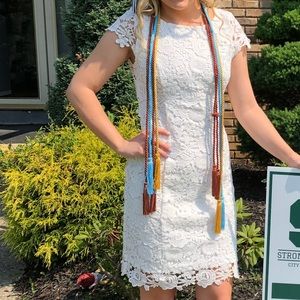 White dress perfect for graduation!